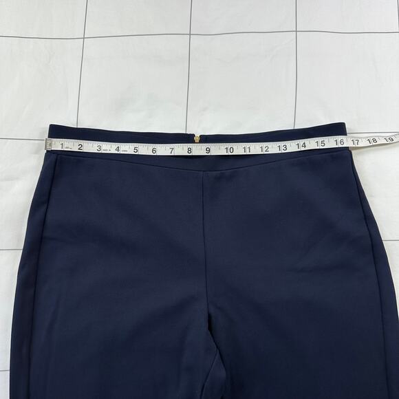 Jude Connally Pants Women Large Dark Navy Blue Olivia Ankle Back Zip Stretch New - Picture 8 of 13